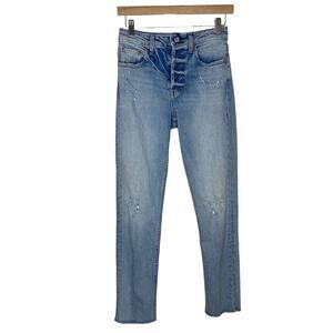 Trave Constance High Rise Slim Fit Tapered Jeans Wild Thing Denim Women’s 25‎
